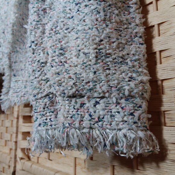 The Fold London Varena Tweed Knit Open Cardigan Cotton Viscose Metallic Speckled - Picture 4 of 15